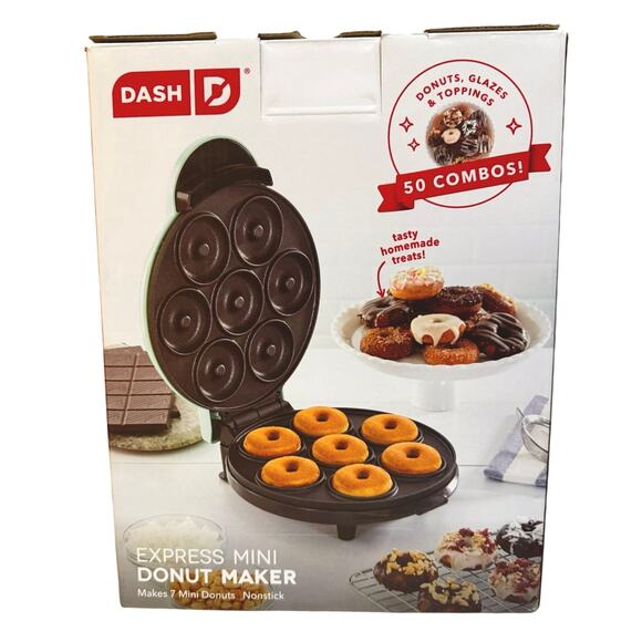Dash Express Mini Donut Maker NEW IN BOX Donuts Baking Appliance - Picture 4 of 11